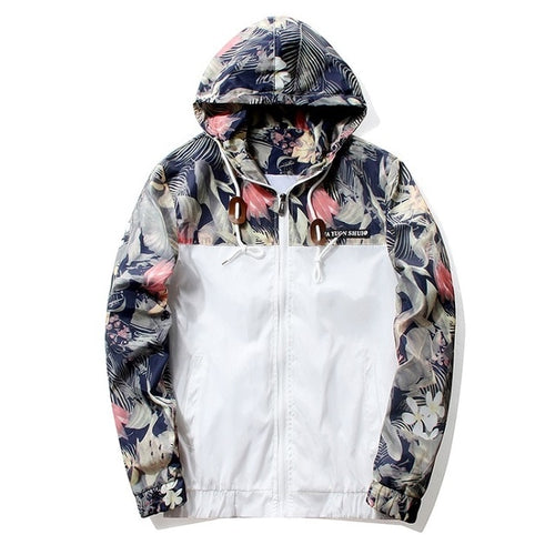 Floral Windbreaker Jacket