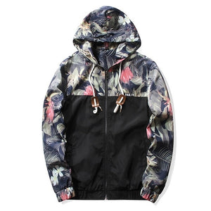 Floral Windbreaker Jacket