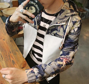 Floral Windbreaker Jacket