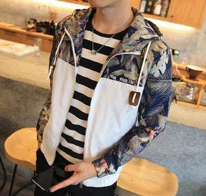 Floral Windbreaker Jacket