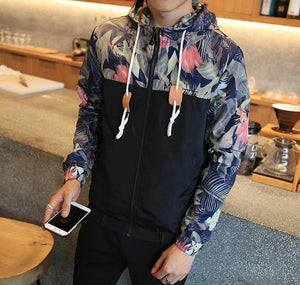 Floral Windbreaker Jacket