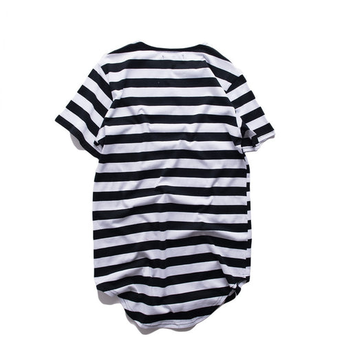 Longline Striped T-Shirt