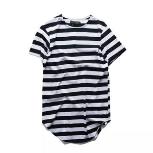 Longline Striped T-Shirt