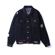 Load image into Gallery viewer, Phantasy Distressed Denim Jacket