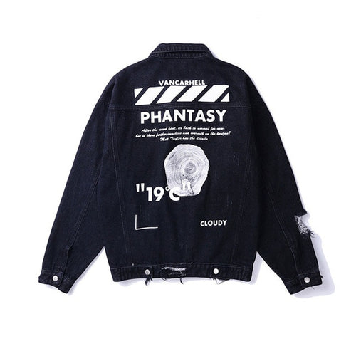 Phantasy Distressed Denim Jacket