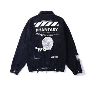 Phantasy Distressed Denim Jacket